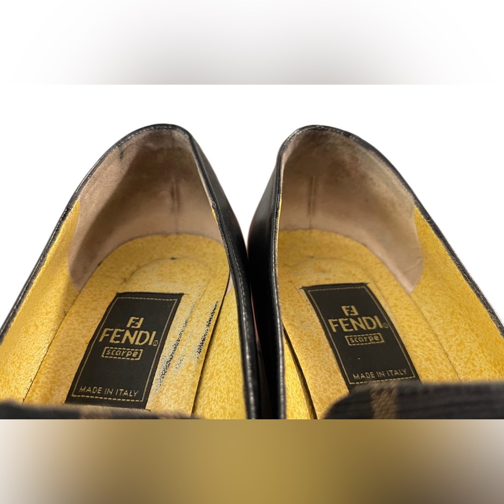 Fendi Zucca Logo Leather Loafers | Size 36.5 or 23.5 cm - Picture 8 of 16
